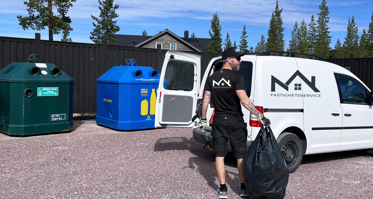 NM Fastighetsservice AB vid fjällhus i Idre
