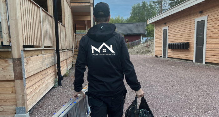 NM Fastighetsservice AB vid fjällhus i Idre